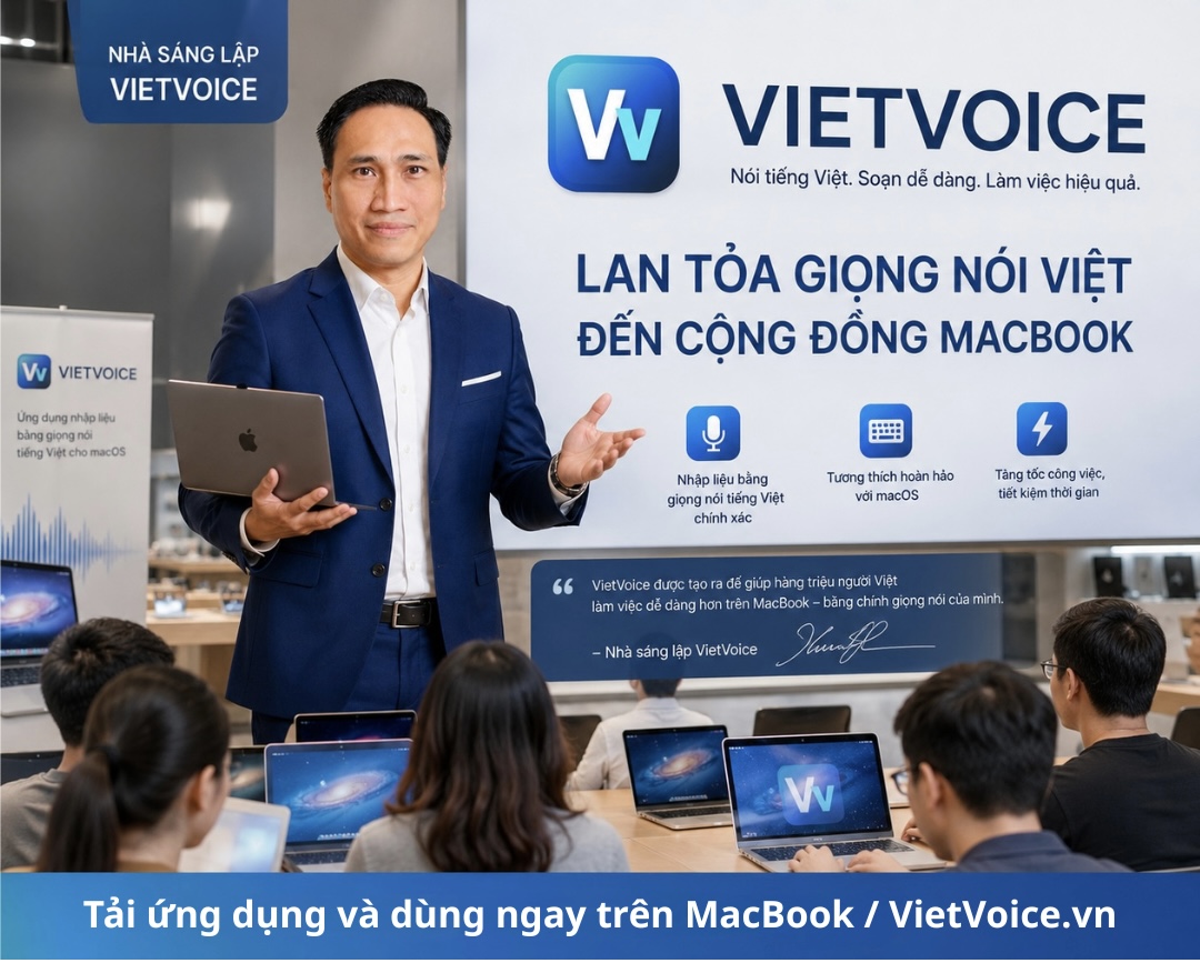 VietVoice — Lan tỏa giọng nói Việt đến cộng đồng MacBook
